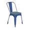 Emma and Oliver Perth Metal Stacking Dining Chairs with Poly Resin Seats for Indoor/Outdoor Use